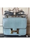 Hermes Blue Lin Constance MM 24cm Crocodile Bag  Replica
