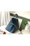 Hermes Blue Malte Bolide 1923 45 Baseball Bag  Replica