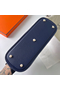 Hermes Bolide 1923 25 Handmade Bag In Blue Saphir Evercolor Calfskin  Replica