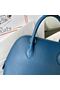 Hermes Bolide 1923 25 Handmade Bag In Deep Blue Evercolor Calfskin  Replica