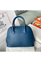 Hermes Bolide 1923 25 Handmade Bag In Deep Blue Evercolor Calfskin  Replica