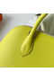 Hermes Bolide 1923 25 Handmade Bag In Lime Epsom Calfskin  Replica