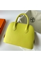 Hermes Bolide 1923 25 Handmade Bag In Lime Epsom Calfskin  Replica