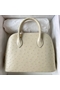 Hermes Bolide 1923 25 Handmade Bag In Parchemin Ostrich Leather  Replica