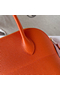 Hermes Bolide 1923 27 Handmade Bag In Orange Epsom Calfskin  Replica