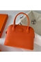 Hermes Bolide 1923 27 Handmade Bag In Orange Epsom Calfskin  Replica