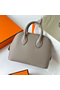 Hermes Bolide 1923 Mini Handmade Bag In Gris Asphalt Evercolor Calfskin  Replica