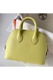 Hermes Bolide 1923 Mini Handmade Bag In Jaune Bourgeon Chevre Mysore Leather  Replica