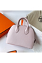 Hermes Bolide 1923 Mini Handmade Bag In Mauve Pale Chevre Mysore Leather  Replica