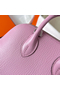 Hermes Bolide 1923 Mini Handmade Bag In Mauve Sylvestre Chevre Mysore Leather  Replica