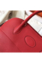 Hermes Bolide 27 Handmade Bag In Red Clemence Leather  Replica