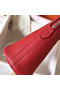 Hermes Bolide 27 Handmade Bag In Red Clemence Leather  Replica