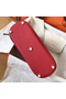 Hermes Bolide 27 Handmade Bag In Red Clemence Leather  Replica