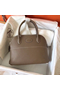 Hermes Bolide 27 Handmade Bag In Taupe Clemence Leather  Replica