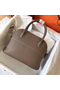 Hermes Bolide 27 Handmade Bag In Taupe Clemence Leather  Replica