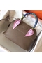 Hermes Bolide 27 Handmade Bag In Taupe Clemence Leather  Replica