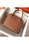 Hermes Bolide 31 Handmade Bag In Gold Clemence Leather  Replica