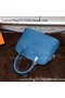 Hermes Bolide 31CM Calfskin Leather Tote Bag B3302 Blue  Replica