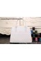 Hermes Bolide 37CM Calfskin Leather Tote Bag B1004 White  Replica