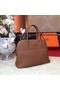 Hermes Bolide Original Leather Tote Bag B1007 Coffee  Replica