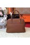 Hermes Bolide Original Leather Tote Bag B1007 Coffee  Replica