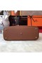 Hermes Bolide Original Leather Tote Bag B1007 Coffee  Replica