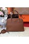 Hermes Bolide Original Leather Tote Bag B1007 Coffee  Replica
