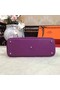 Hermes Bolide Original Leather Tote Bag B1007 Purple  Replica