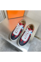 Hermes Boomerang Sneakers In Multicolore Bordeaux Leather  Replica