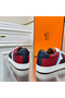 Hermes Boomerang Sneakers In Multicolore Bordeaux Leather  Replica