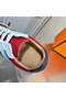 Hermes Boomerang Sneakers In Multicolore Bordeaux Leather  Replica