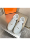 Hermes Boomerang Sneakers In Multicolore White Leather  Replica