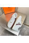 Hermes Boomerang Sneakers In Multicolore White Leather  Replica