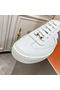 Hermes Boomerang Sneakers In Multicolore White Leather  Replica
