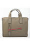 Hermes Briefcase Original Grainy Leather H8813 Grey  Replica