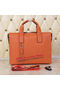 Hermes Briefcase Original Grainy Leather H8813T Orange  Replica