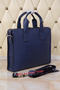 Hermes Briefcase Original Grainy Leather H8813T Royal  Replica