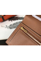 Hermes Brown Epsom Bearn Gusset Wallet  Replica