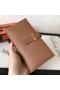 Hermes Brown Epsom Bearn Gusset Wallet  Replica