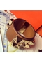 Hermes Brown Epsom Collier de Chien Bracelet Size S  Replica