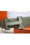 Hermes Calf Leather Diamond Belt HB118 Khaki Silver  Replica