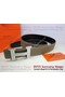 Hermes Calf Leather Diamond Belt HB118 Khaki Silver  Replica
