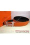 Hermes Calf Leather Purple Diamond Belt HB119 Camel Silver  Replica