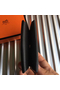 Hermes Calvi Card Holder In Black Epsom Leather  Replica