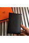 Hermes Calvi Card Holder In Black Epsom Leather  Replica