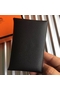 Hermes Calvi Card Holder In Black Epsom Leather  Replica