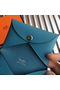 Hermes Calvi Card Holder In Blue Jean Epsom Leather  Replica