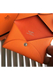 Hermes Calvi Card Holder In Orange Epsom Leather  Replica