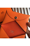 Hermes Calvi Card Holder In Orange Epsom Leather  Replica