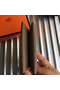 Hermes Calvi Card Holder In Taupe Epsom Leather  Replica
